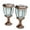 Bronze, variant on 2PCS Solar Powered Fence Post Top Light, Vintage Aluminum Outdoor Pillar Lights Waterproof LED Landscape Light for Brick Fence Deck Bronze