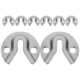 thumbnail image 4 of Miangastore 8pcs Iron Keyhole Hanger Picture Frame Hook Heavy Duty Metal Keyhole Bracket Picture Frame Hanging Kit For Wall Mounting Mirrors Photo Artwork, 4 of 8
