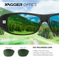 thumbnail image 2 of Xagger Polarized Wrap Around Sunglasses for Men Women Sports Driving Fishing Anti-Glare UV400 Sun Glasses, 2 of 6