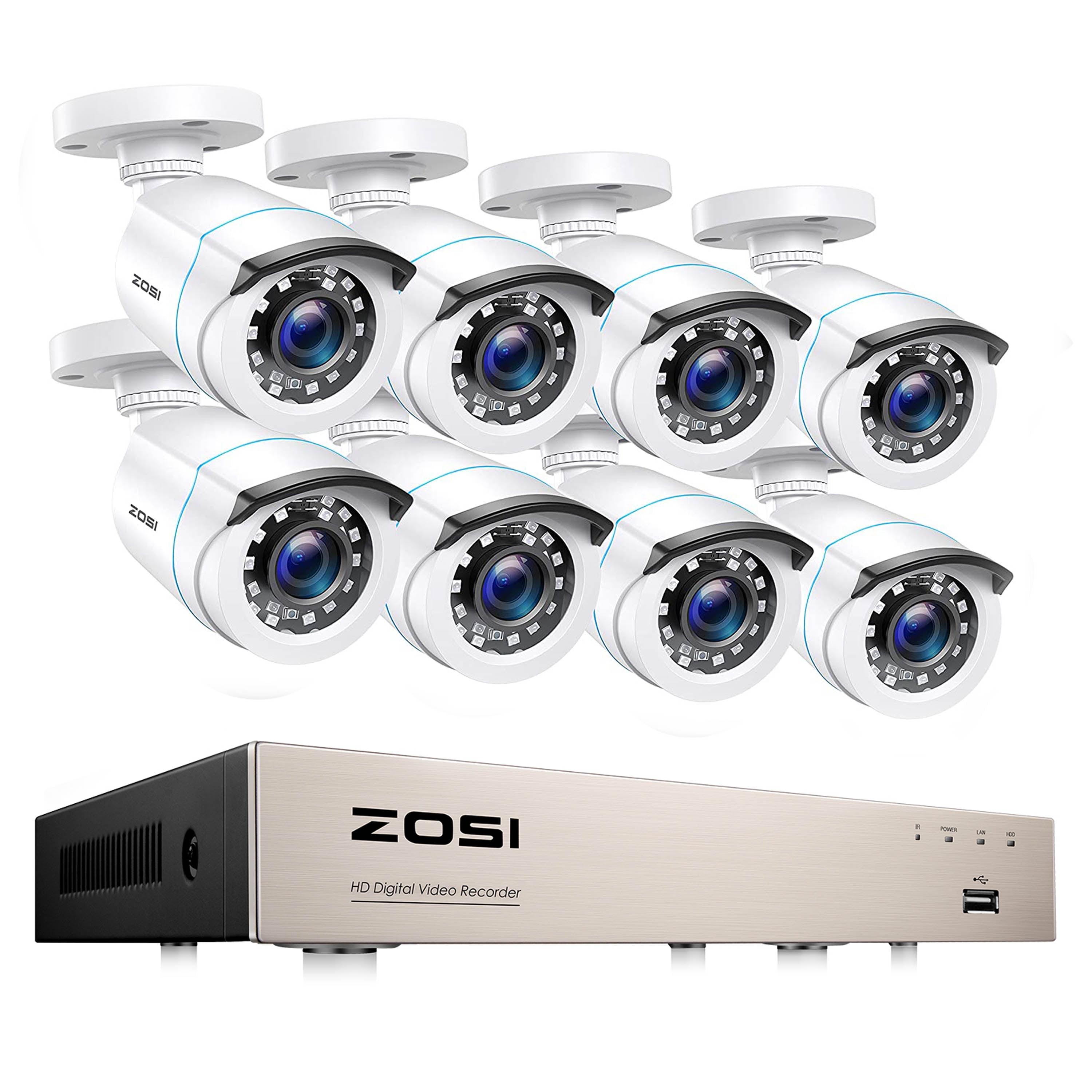 WHITE PREMIUM 200FT CCTV SURVEILLANCE BNC CABLES FOR 24 CH SWANN 960H DVR 