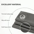 thumbnail image 3 of Deconovo Room Darkening Curtains for Bedroom 63 inch, Grommet Thermal Insulated Curtains for Living Room (Light Gray, 2 Panels), 3 of 11