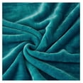 thumbnail image 6 of TiaGOC Fleece Plush Blanket 4.5 LB, 1 Ply, Korean Mink Blanket King 85" x 95" - Super Soft and Warm, Lightweight and Cozy Fuzzy Solid Color Fleece Blanket for Bed, Teal, 6 of 6