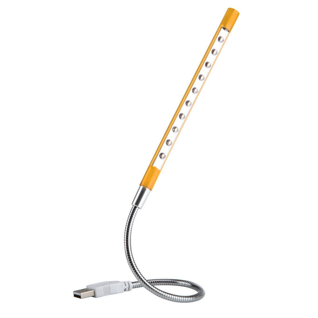 US Newly Flexible USB LED Light Lamp for Computer Keyboard Laptop Notebook 