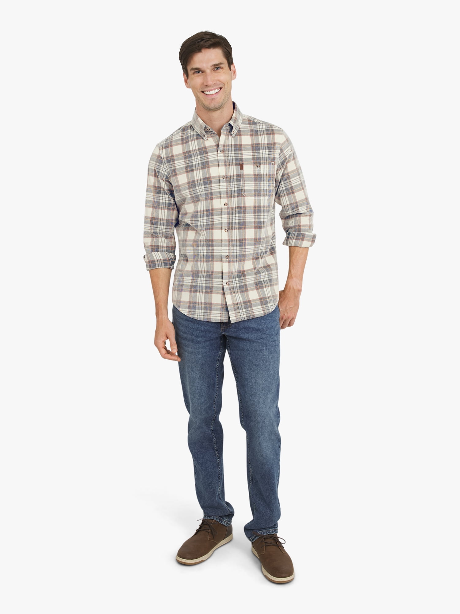 Chaps Men's & Big Men's Corduroy Flannel Shirt, Sizes S-3XL