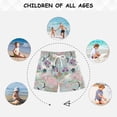 thumbnail image 6 of FORMRS Boys Swim Trunks Quick Dry Mesh Lining Beach Boardshorts, Sizes XS-XL, Green Floral Cranes Pattern, 6 of 7