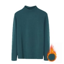 uublik Men's Thermal Shirts Long Sleeve Shirts Winter Base Layer Crewneck Top, Green