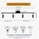 thumbnail image 2 of Iluminación De Riel Moderna Led Decorativas De 4 Luces Modelo Negro, 2 of 4