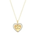 thumbnail image 3 of Brilliance Fine Jewelry Sterling Silver 14KT Gold Plated Spinning "Mama" Heart Pendant Necklace, 20", 3 of 8
