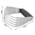 thumbnail image 2 of Dough Blender Stainless Steel Pastry Cutter, Pastry Cutter Dough Mixer With 4 Blades Pastry Cutter Dough Masher, 2 of 4