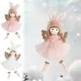 thumbnail image 5 of Christmas Angelic Doll Decoration, Exquisite Hanging Ornaments for Christmas Decorations or Tree Pendant 7.48x3.93 Inch White, 5 of 8