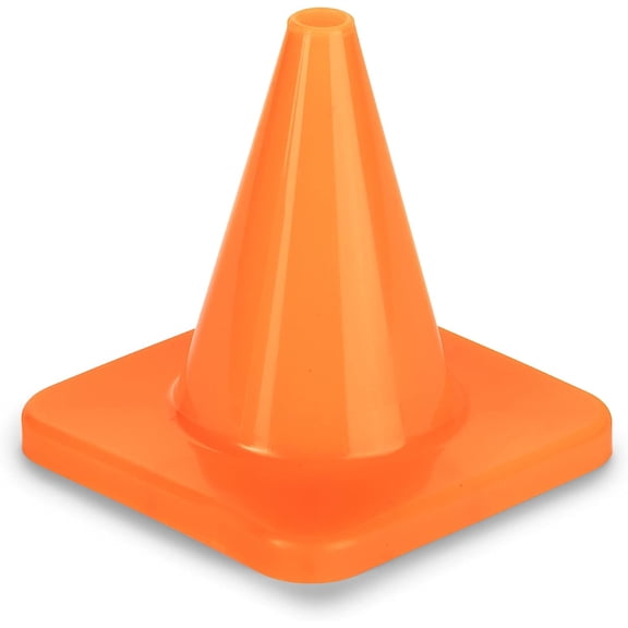 Champion Sports 9" High Visibility Flexible Vinyl Cone for Athletics, Practices and Social Events, Orange