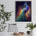 thumbnail image 4 of Pintura de diamante 5D DIY taladro redondo completo magnífico kit de pavo real decoración del hogar 30x40cm, 4 of 9