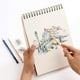 thumbnail image 5 of Cuaderno de dibujo A5, 4 cuadernos de dibujo encuadernados en espiral con tapa dura, material de dibujo, papel con páginas en blanco, adecuado para arte, acuarela, lápiz, 160 g/m², 60 páginas ER, 5 of 5