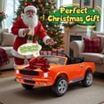 thumbnail image 3 of Joyracer Shelby GT350 Ride ons, 4WD 24 Volt Ride on Toys for Kids, 2 Seats Electric Car with Remote Control, Ride on Cars, Toy Gift with LED Lights, Music, Horn, Bluetooth, USB, Orange, 3 of 13