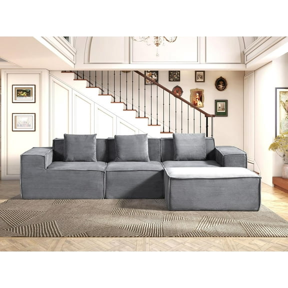 L shape modular sectional sofa