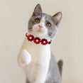 thumbnail image 2 of Mdesiwst Pet Collar Adjustable Pet Neck Strap Flower Decor Cat Dog Collar Pet Supplies, 2 of 7