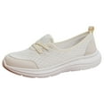 thumbnail image 2 of GUOBIOZIY Walking Shoes Women's Lightweight Slip on Walking Running Shoes Lightweight Memory Foam Athletic Casual Sneakers(White,8.5), 2 of 7