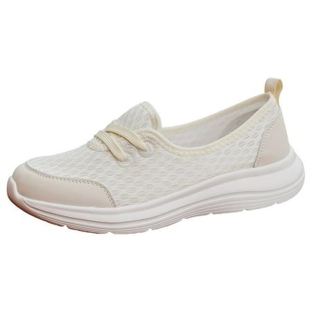 Yindaity Mens Shoes Fashion Running Sneaker Casual Leather Sport Shoes Breathable Comfortable Walking Shoes(White 6.5)