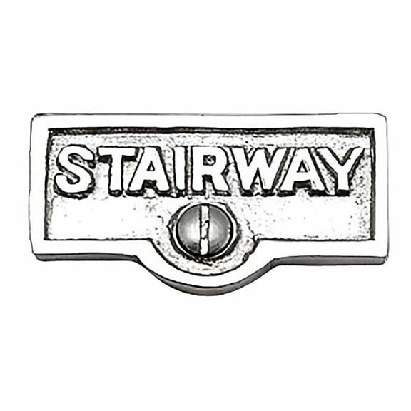 Switch Plate Tags STAIRWAY Name Signs Labels Chrome Brass Traditional Engraved Wall Light Switch Cover Labels | Renovators Supply
