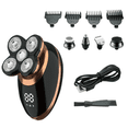 thumbnail image 1 of Electric Shavers for Men - 5 In 1 Bald Head Shavers for Men, 5D Floating Cordless USB Rechargeable Rotary Razor Multifunctional Grooming Kit Beard Trimmer Waterproof Wet and Dry with LED Display, 1 of 9