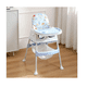 thumbnail image 4 of Silla Periquera Bebé 3 En 1 Silla Alta Con Ruedas color gris, 4 of 4