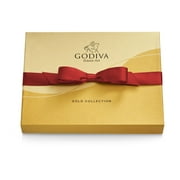 Godiva Chocolatier Valentines Day Chocolate Gift Box with Red Ribbon - 18 pc Assorted Milk, White and Dark Chocolates - Elegant Candy Box Treat for Women or Men