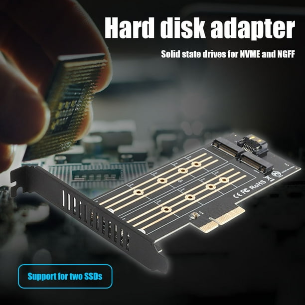 Adaptador Dual M.2 PCIe PCIE 30 X4 a M.2 M + Likrtyny B Key controlador tarjeta de expansión