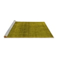 thumbnail image 2 of Ahgly Company Machine Washable Indoor Rectangle Oriental Yellow Industrial Area Rugs, 7' x 10', 2 of 4