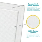 Keff Canvas Boards for Painting, 24 Pack, Assorted Sizes, 100% Cotton Primed for Acrylic and Oil Paint