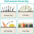 thumbnail image 3 of Estuche de LáPices de Lona para Manualidades en Blanco 24 Piezas - Bolsa de Facturas Bolsa de Maquillaje Bolsa de CosméTicos Bolsa de Aseo Multiusos, 3 of 5