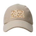 thumbnail image 4 of Baseball Cap Bent Eaves Design 6 Piece Cap Body Breathable Not Hot Plastic Cap Drag For Daily Travel Vacation Sandybrown Moroccan Trellis Hand-Drawn Sketch_2 Beige, 4 of 8