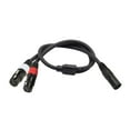 thumbnail image 1 of Microphone Y Cable Patch Cable Male XLR Dual Female XLR Y Splitter Cable Connection Cable, 1 of 7