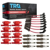 TRQ Performance Ignition Coils Wires & Spark Plugs Fits 09-12 Chevrolet GMC TKA06276 Fits select: 2009-2010 CHEVROLET SILVERADO, 2009-2012 GMC SIERRA