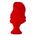 thumbnail image 4 of Santa Bust Christmas Decoration Indoor, 6" Realistic Red Resin Santa Claus Statue, Small Holiday Santa Figurine for Mantel, Table, Entryway & Festive Home Décor, 4 of 12