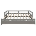 thumbnail image 6 of [ US IN STOCK] Extending Daybed with Trundle,&nbsp;Wooden Daybed with Trundle, Gray, 6 of 9