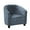 Gray blue, variant on CJC Velvet Club Chair Cover 2-Piece Stretch Tub Slipcover Plush Chair Covers Armchair Sofa Couch Cover, Peacock Blue