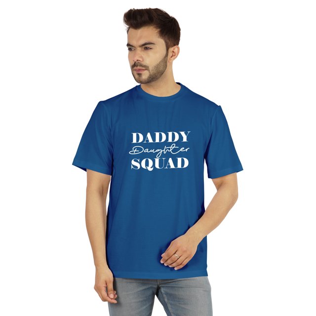 Inkmeso T-shirt Graphique Imprimé pour Hommes Daddy Daughter Squad€ T-shirt Col Rond Tee pour Pères / Papa