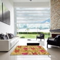 thumbnail image 6 of Ahgly Company Indoor Round Patterned Grapefruit Red Area Rugs, 6' Round, 6 of 6