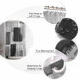 thumbnail image 5 of Shower Curtain for Bathroom Abstract Color Block PaintWaterproof Bath Curtains Shower Curtains with Hooks,Black Gray PatchworkBathroom Curtain Privacy Drapes for Bathtubs Toilet 72x72in, 5 of 9