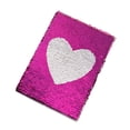 thumbnail image 2 of Masteelf A5 Heart-Shaped Sequin Notebook with Sparkling Cover, Memo Journal for Diary, Travel, and Notes (Rosy ), 2 of 8