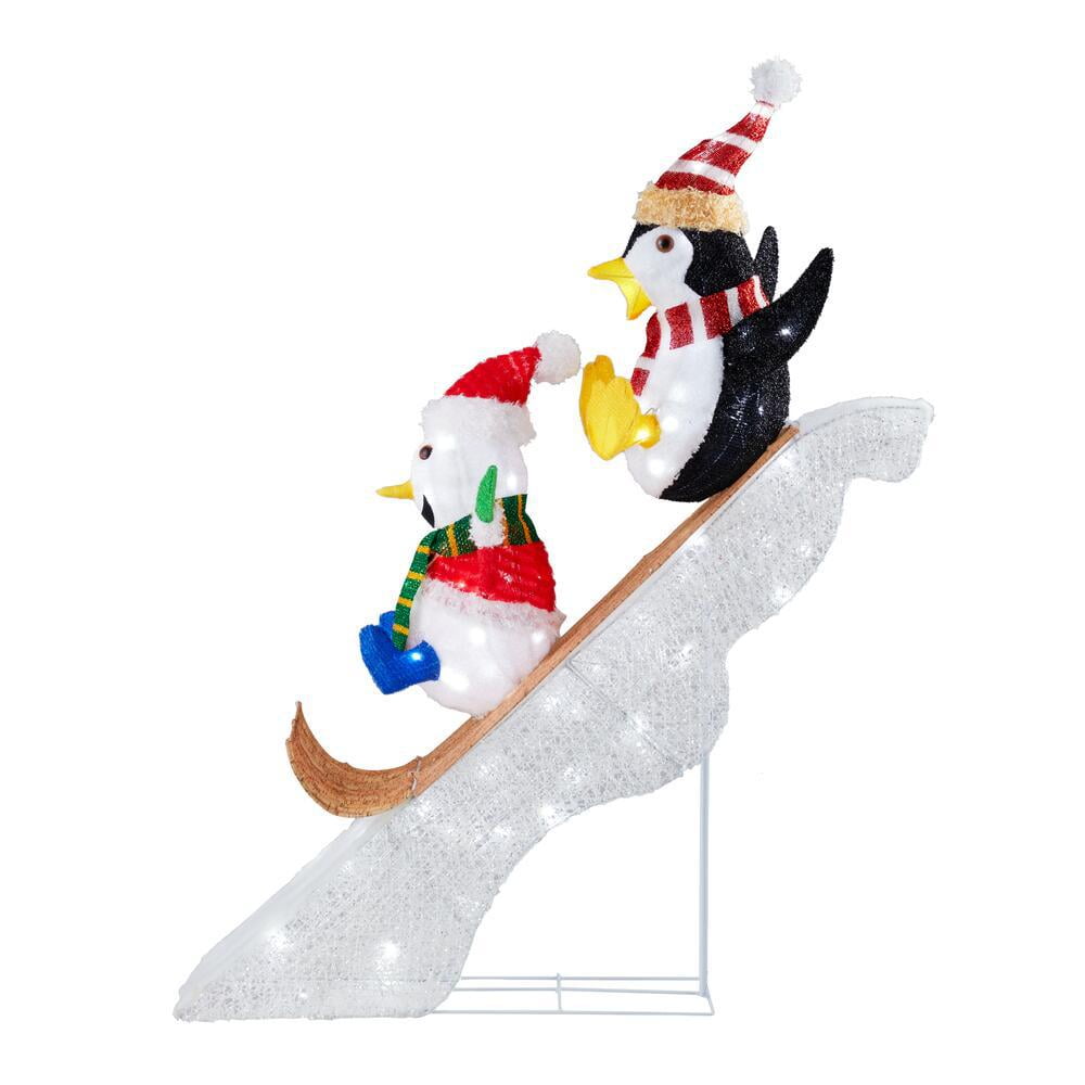 Skating Penguins Christmas Decoration 