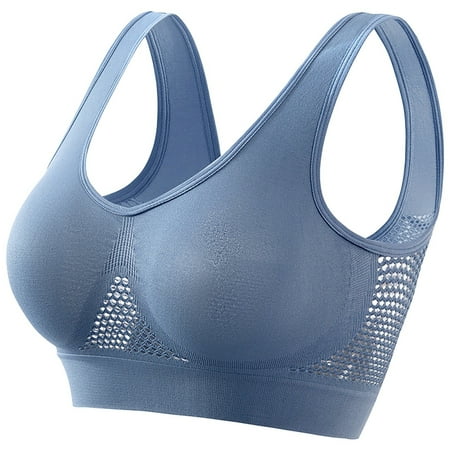 Clearance! Push Up Bra Sports Bras for Women Women s Fashionable Sport Bra Breathable Underwear Large Size No Rims Seamless Hollow Mesh Thin Sports Yoga Bra Backless Bra