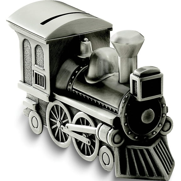 Fashion Pewter Finish Train Bank (6 X 2) Made In China gm9084