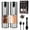 Silver, variant on Electric Salt and Pepper Grinder Set - USB Rechargeable With Display Screen And LED Lights, Upgraded Larger Capacity, Adjustable Coarseness (Set of 2)