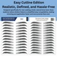 thumbnail image 4 of Pegatinas impermeables para tatuajes de cejas para hombres Bliss and Beyond, 4 of 7