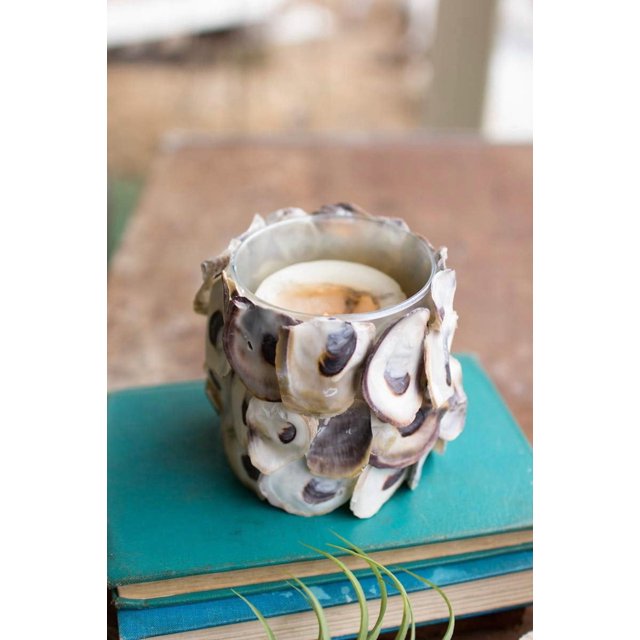 Portavelas KALALOU Oyster Shell 11 cm x 10 cm