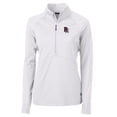 thumbnail image 2 of Women's Cutter & Buck White Round Rock Express Adapt Eco Knit Stretch Recycled Half-Zip Top, 2 of 3