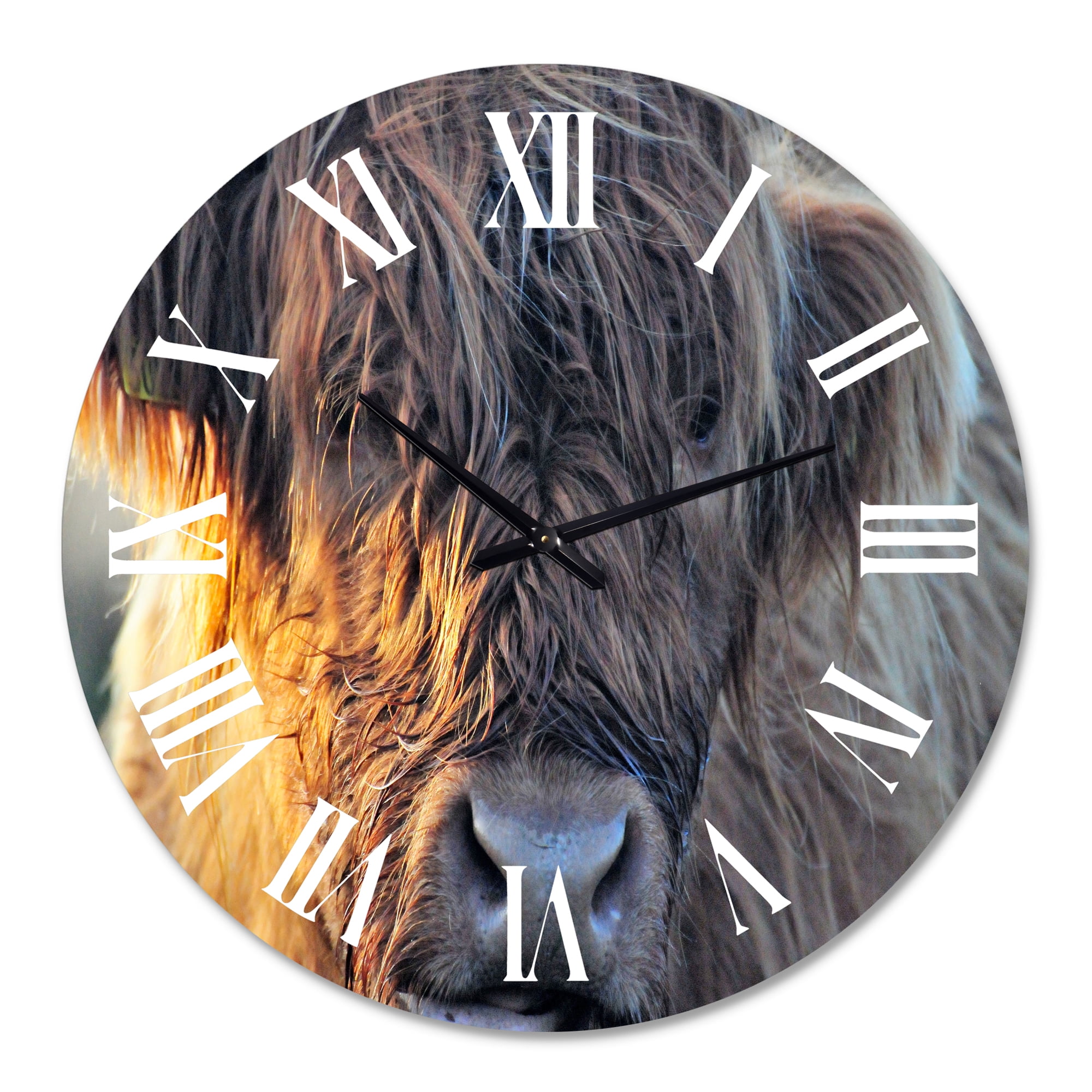 Designart 1 in Quartz Farmhouse Wall Clock