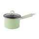 thumbnail image 3 of Olla para freír profunda con colador, olla grande para cocinas de fuego abierto y freidora con tapa Verde, 3 of 9