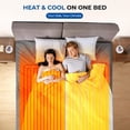 thumbnail image 5 of Heated Mattress Pad Cal King Quilted Zone Heating Electric Bed Warmer Comfort Heat Mattress Pad Cover Dual Controller（10 Heat Setting | 1-12 Hours Auto Shut Off | with 8-21 Inch Deep Pocket） Gray, 5 of 7